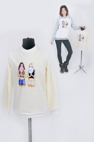 Купить Детский свитшот Family look ДФ 51 (подружки) на Неженке